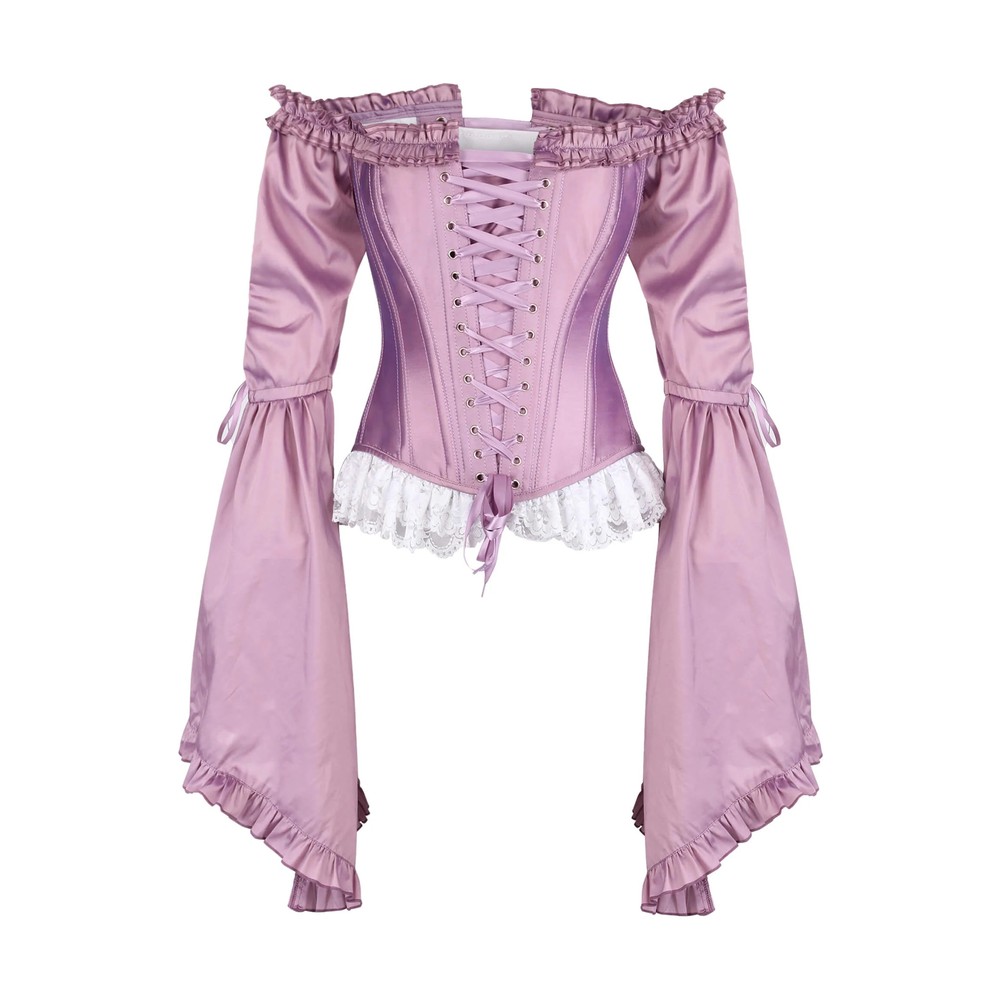 Attitude Corsets - Farron Rococo Vollbrust Korsett - Lila